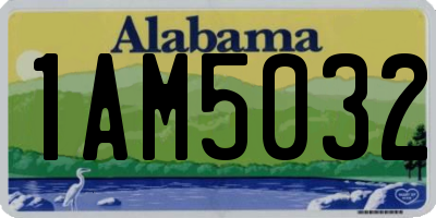 AL license plate 1AM5032