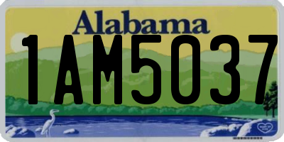 AL license plate 1AM5037
