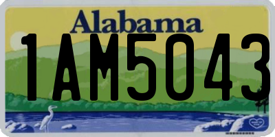 AL license plate 1AM5043