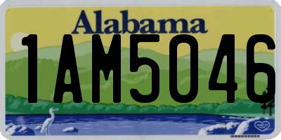 AL license plate 1AM5046