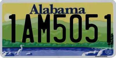 AL license plate 1AM5051