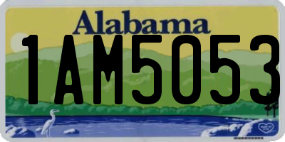AL license plate 1AM5053