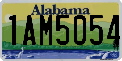 AL license plate 1AM5054