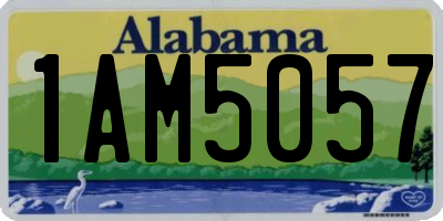 AL license plate 1AM5057