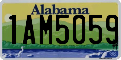 AL license plate 1AM5059