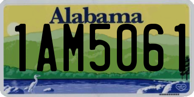 AL license plate 1AM5061