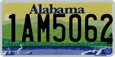 AL license plate 1AM5062