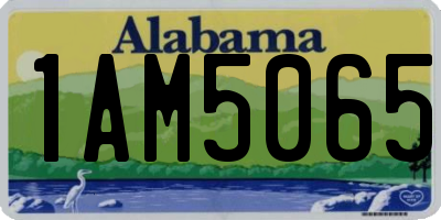 AL license plate 1AM5065