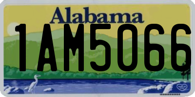 AL license plate 1AM5066