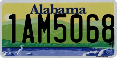 AL license plate 1AM5068