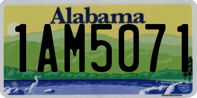 AL license plate 1AM5071
