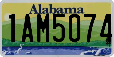 AL license plate 1AM5074