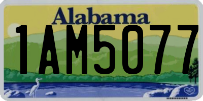 AL license plate 1AM5077