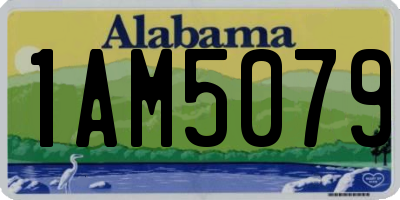 AL license plate 1AM5079