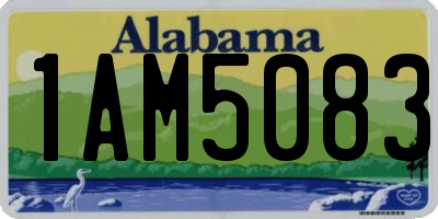 AL license plate 1AM5083