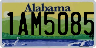 AL license plate 1AM5085