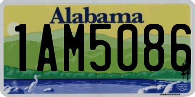 AL license plate 1AM5086