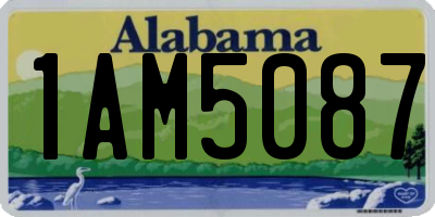 AL license plate 1AM5087