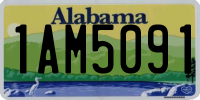 AL license plate 1AM5091
