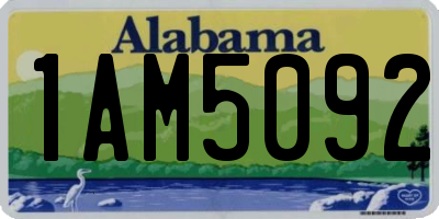 AL license plate 1AM5092