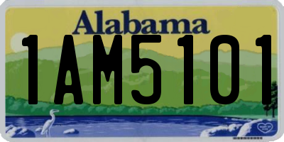 AL license plate 1AM5101