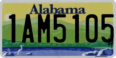 AL license plate 1AM5105