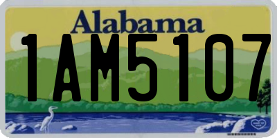 AL license plate 1AM5107