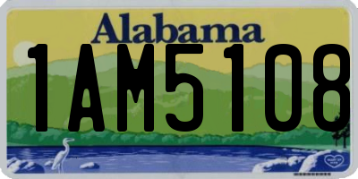 AL license plate 1AM5108