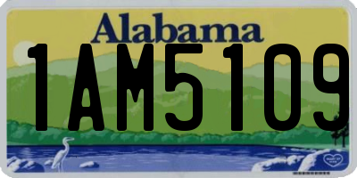 AL license plate 1AM5109