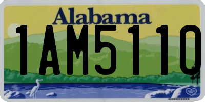 AL license plate 1AM5110
