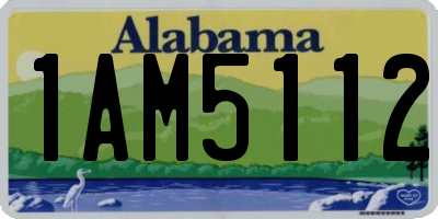 AL license plate 1AM5112