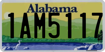 AL license plate 1AM5117