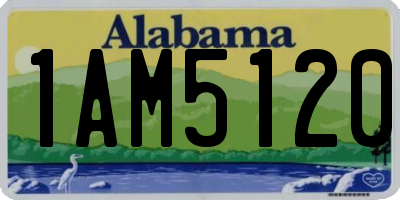 AL license plate 1AM5120