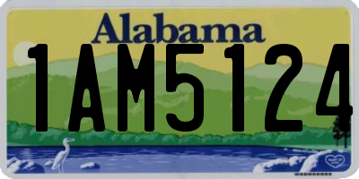 AL license plate 1AM5124