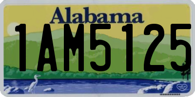AL license plate 1AM5125