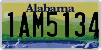 AL license plate 1AM5134