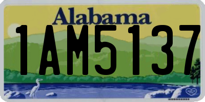 AL license plate 1AM5137