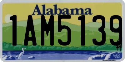 AL license plate 1AM5139