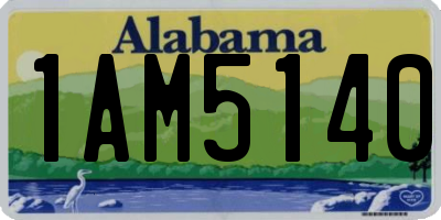 AL license plate 1AM5140