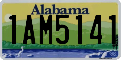 AL license plate 1AM5141