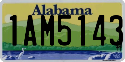 AL license plate 1AM5143