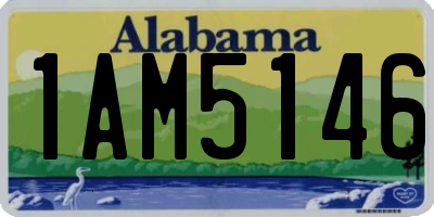 AL license plate 1AM5146