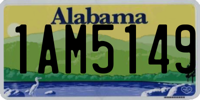 AL license plate 1AM5149