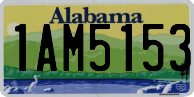 AL license plate 1AM5153