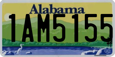 AL license plate 1AM5155