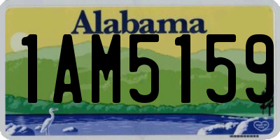 AL license plate 1AM5159