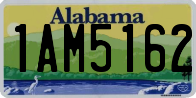 AL license plate 1AM5162