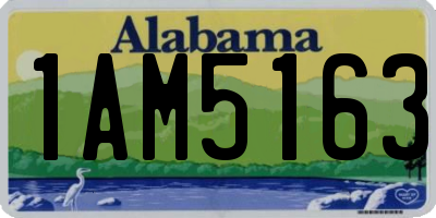 AL license plate 1AM5163