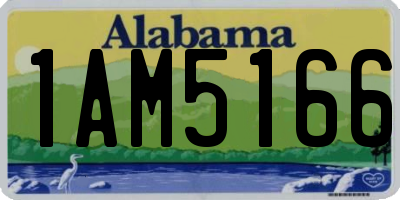 AL license plate 1AM5166
