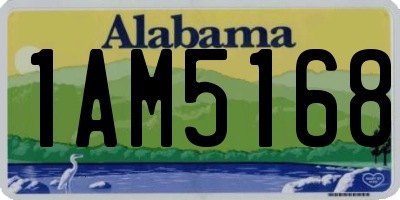 AL license plate 1AM5168